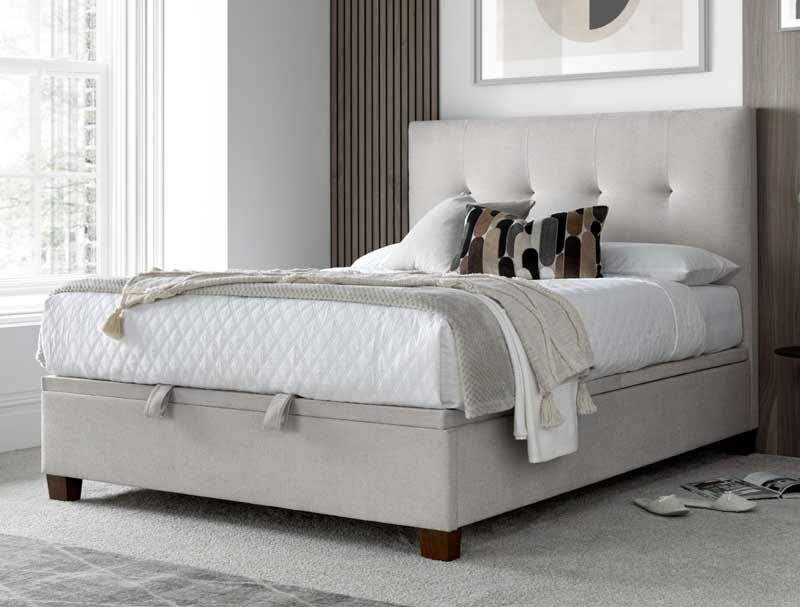 Kaydian Walkworth Maskat Clay Ottoman Bed Frame
