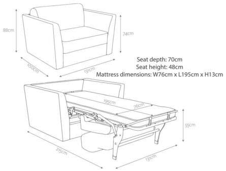 Jay-Be Elegance Snuggler Chair Bed