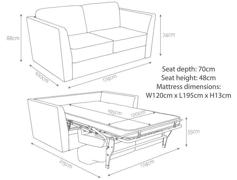 Jay-Be Elegance 2 Seater Sofa Bed