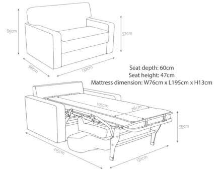 Jay-Be  Linea Cuddle Chair Sofa  Bed