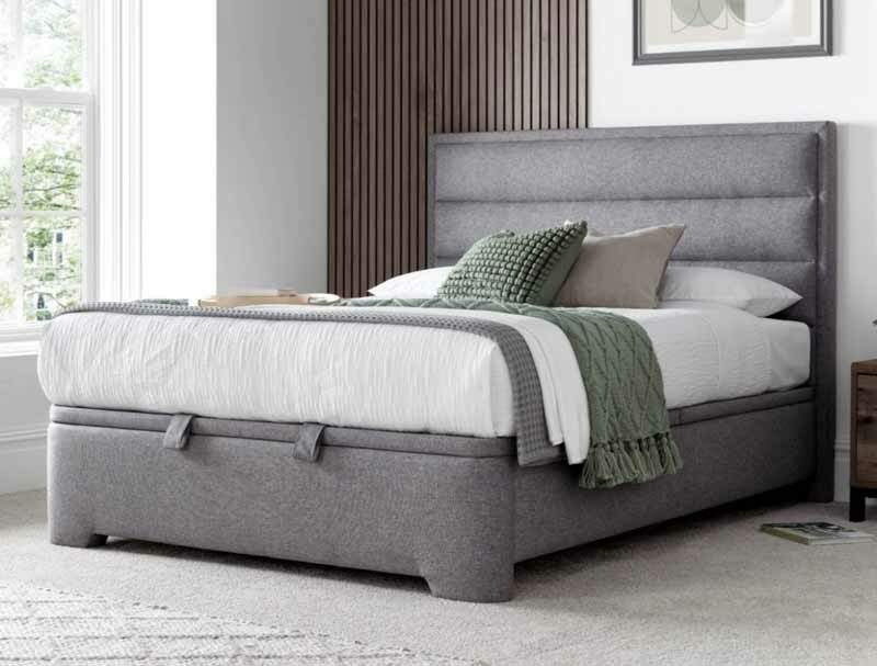 Kaydian Kirby Marbella Grey Ottoman Bed Frame