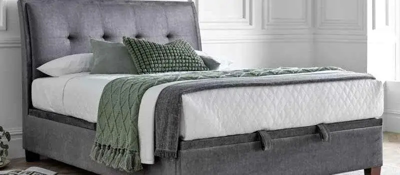 Kaydian Accent Vogue Grey Ottoman Bed Frame