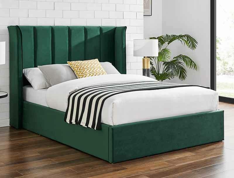BestPriceBeds Polar  Emerald Green Storage Bed