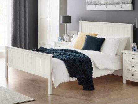 Julian Bowen Maine White Bed Frame