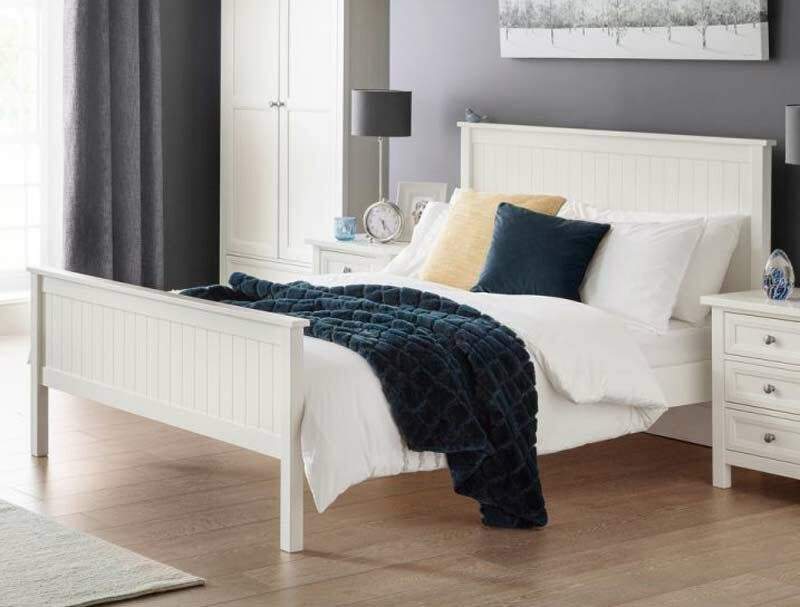 Julian Bowen Maine White Bed Frame