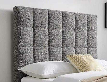 BPB Squares Dove Grey Boucle Storage Bed Frame