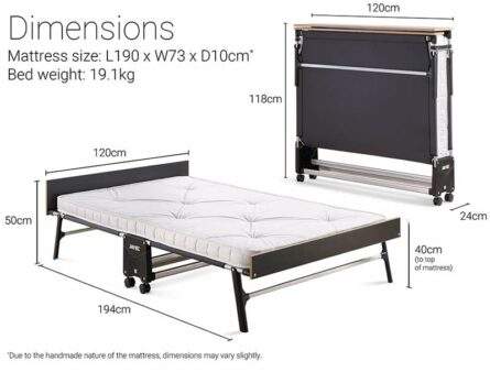 Jay-Be GP120 Grand Folding Bed Small Double