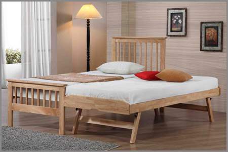 Flintshire Furniture Pentre Hardwood Guest Bed Frame Only