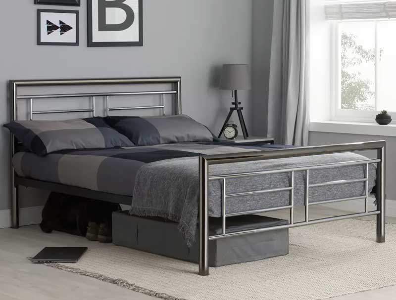 Birlea Montana Modern Chrome Bed Frame