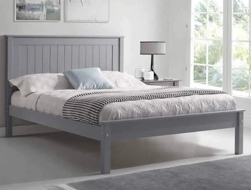 BestPriceBeds  Taurine Grey Low Foot End Bed Frame