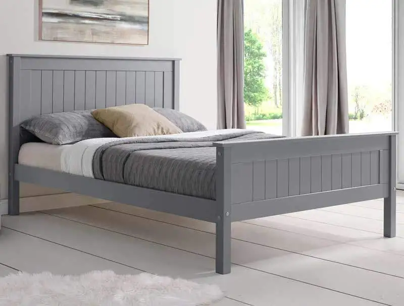BPB Tars Grey High Footend Bed Frame
