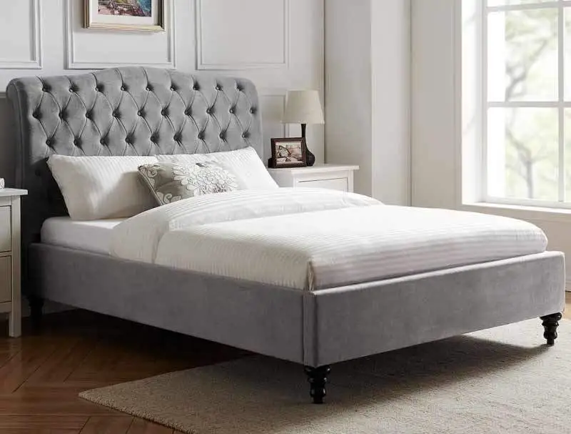 BPB Rosalind Light Grey Bed Frame