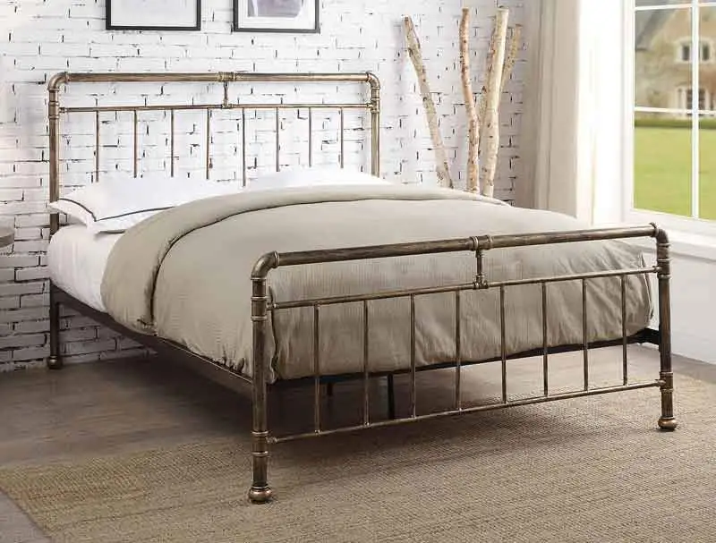 Flintshire Furniture Cilcain Antique Bronze Bed Frame