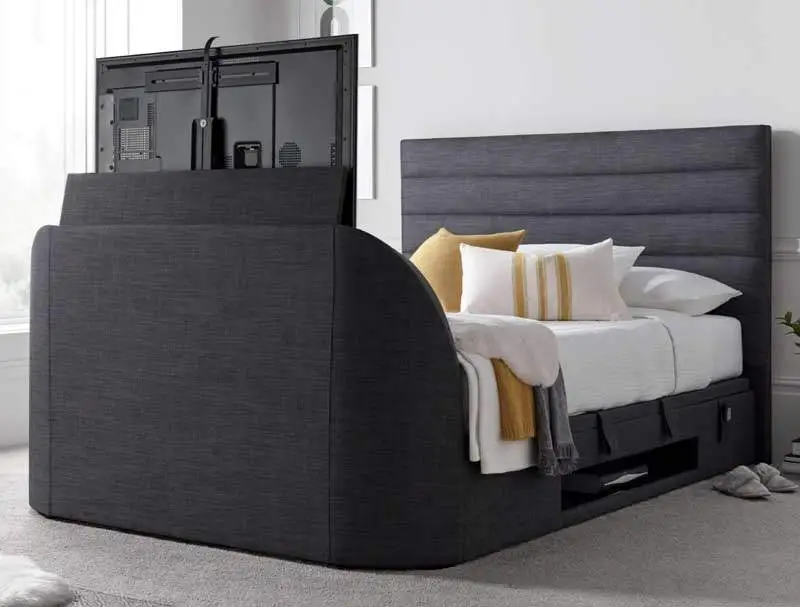 Kaydian Appleby Pendle Slate TV Ottoman Bed Frame