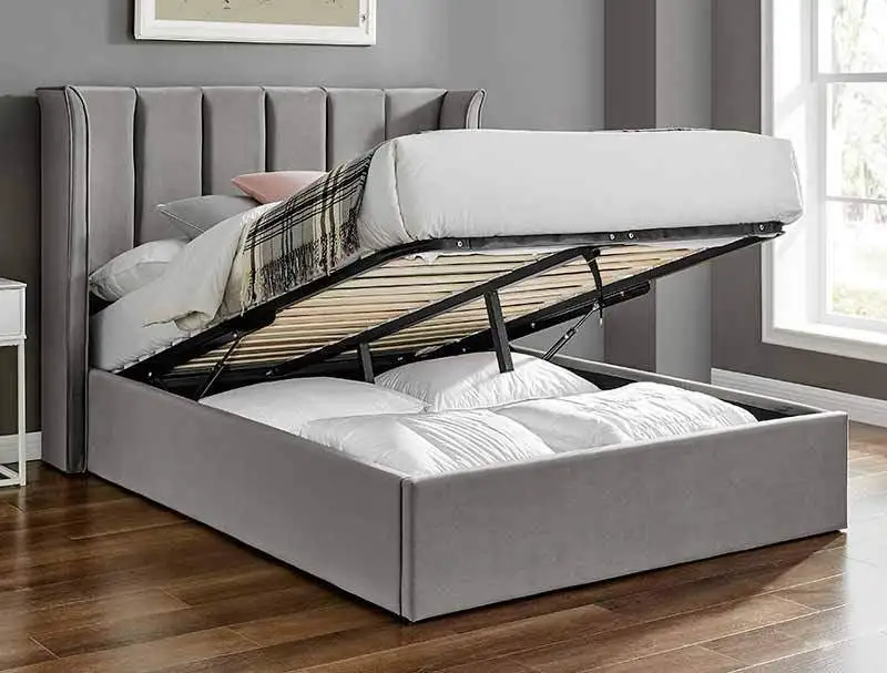 BestPriceBeds Polar Silver Storage Bed