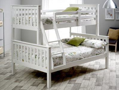 Bedmaster Carra Triple Sleeper Bunk Bed, Triple Bunk Bed Frame