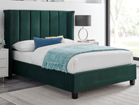 Best Price Beds Polar Emerald Winged Bed Frame