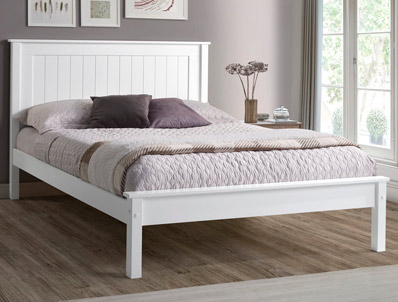 BestPriceBeds Taurine White Low Foot end Bed Frame