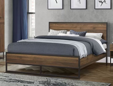 Birlea Houston Wood & Metal Bed Frame