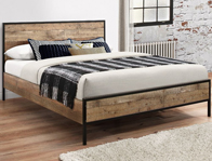 Birlea Urban Wooden & Metal Bed Frame