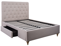 Cadot Rosa Storage Fabric Bed Frame