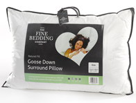 Fine Bedding company Goose Down Surround Pillow