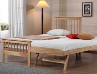Flintshire Furniture Pentre Hardwood Guest Bed Frame Only