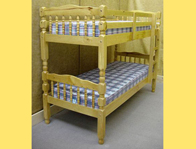 Friendship Mill Turned Pine Bunk Bed Frame