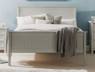 Julian Bowen Maine Dove Grey Wooden Bed Frame