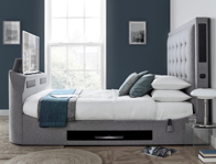 Kaydian Titan 2 Fabric TV Bed frame with Soundbar