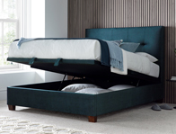 Kaydian Walkworth Deep Ocean Blue Ottoman Bed Frame