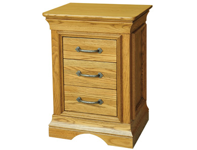 Kensington French Oak 2 Drawer Bedside Cabinets