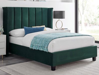Limelight Polaris Emerald Winged Bed Frame