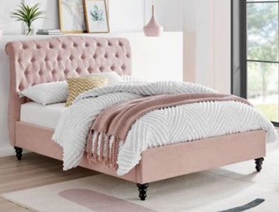 Limelight Rosa Pink Fabric Bed Frame