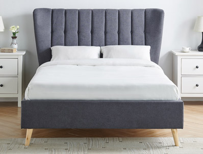 Limelight Tasya Dark Grey Fabric Bed Frame