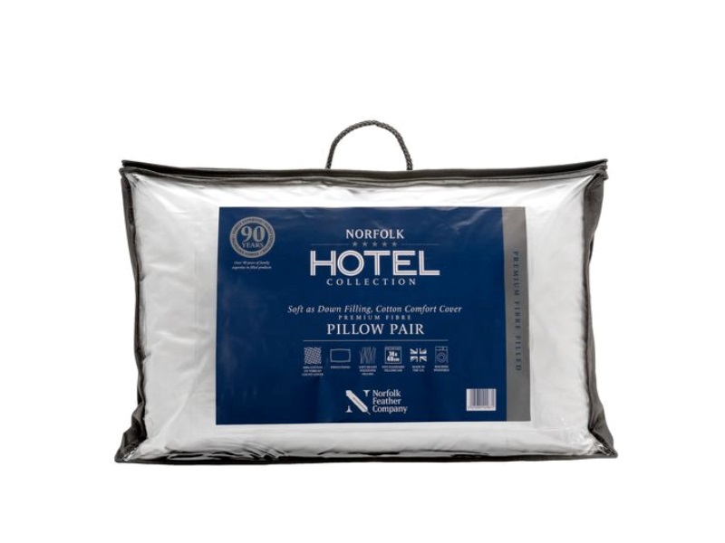 Norfolk Hotel Collection Medium Support Back  Sleeper Pillow