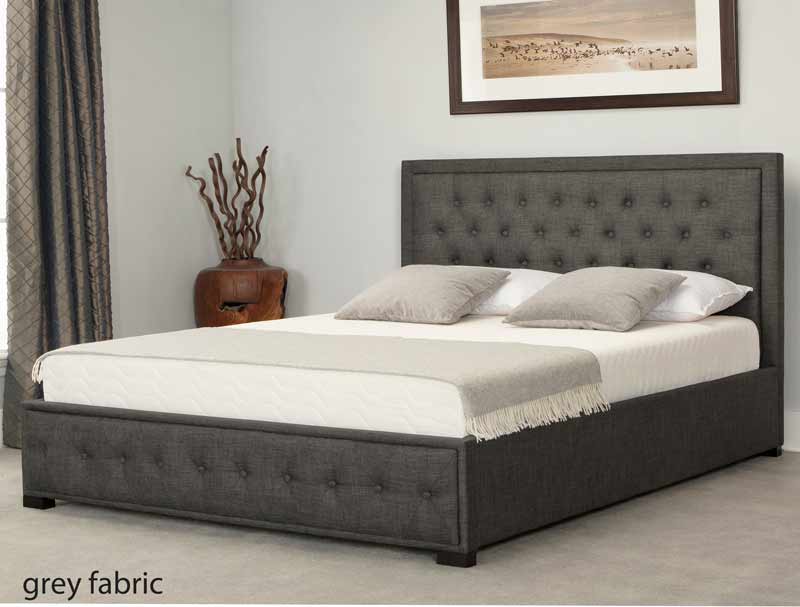 Bestpricebeds Alberta Fabric Ottoman Bed Frame