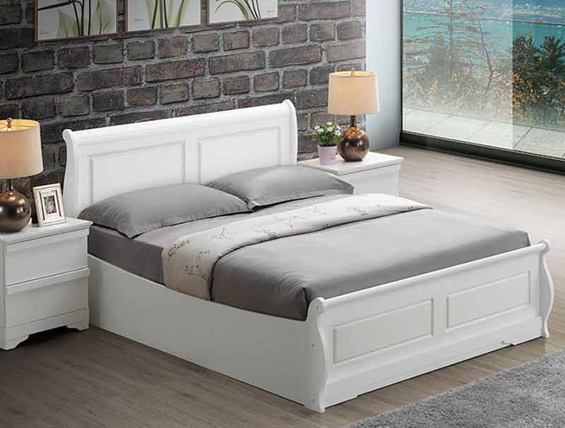 Sweet Dreams Robert Grey Wooden Sleigh Bed Ottoman Frame Discontinued
