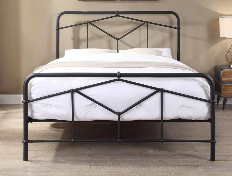 Flintshire Axton Black Metal Bed Frame