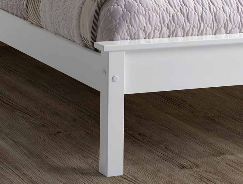 Limelight Taurus White Low Footend Bed Frame