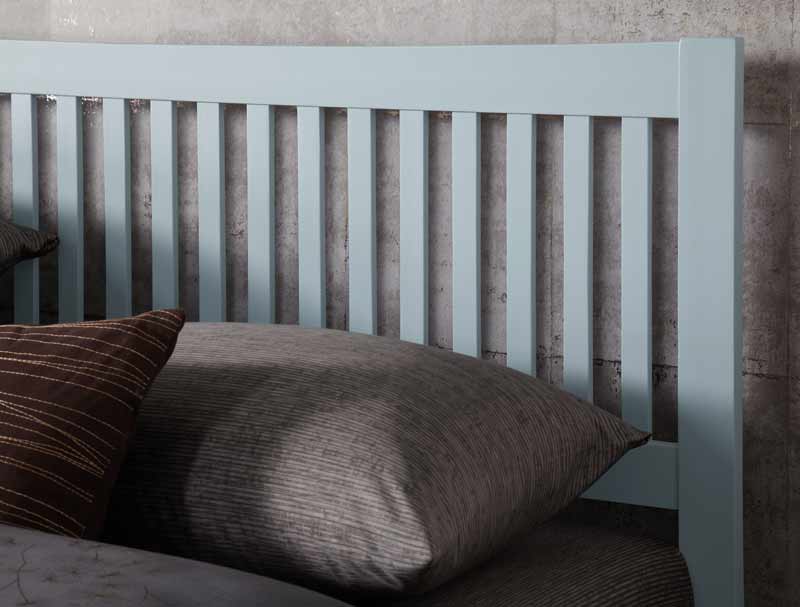 Serene Mya Painted Grey Hevea wood Bed Frame