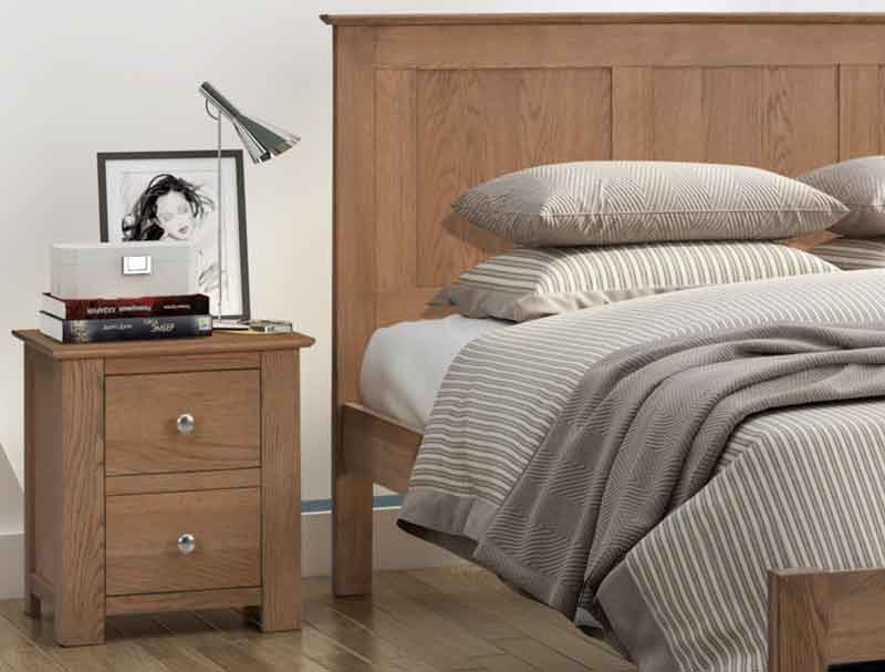 Flintshire Furniture Conway Smoked Oak Bed Frame