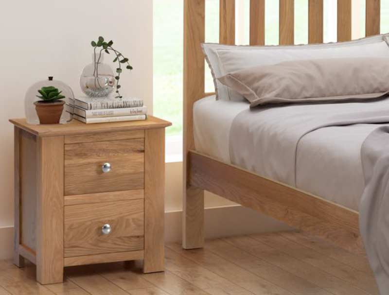 Flintshire Furniture Gladstone Light Oak Bed Frame